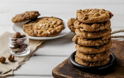 RECETA DE GALLETAS DE MANTEQUILLA DE MANI Y AVENA